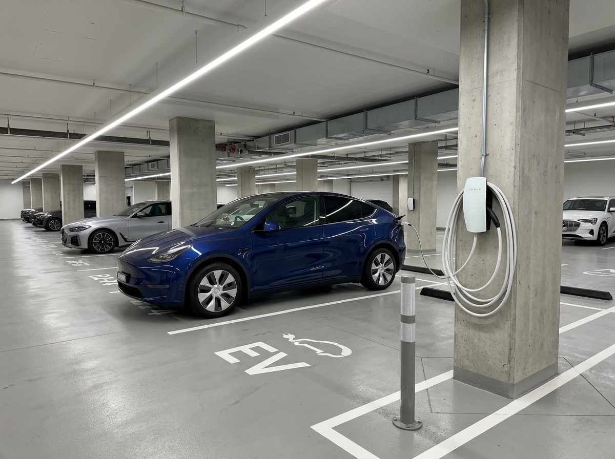 Apartment carpark EV bay